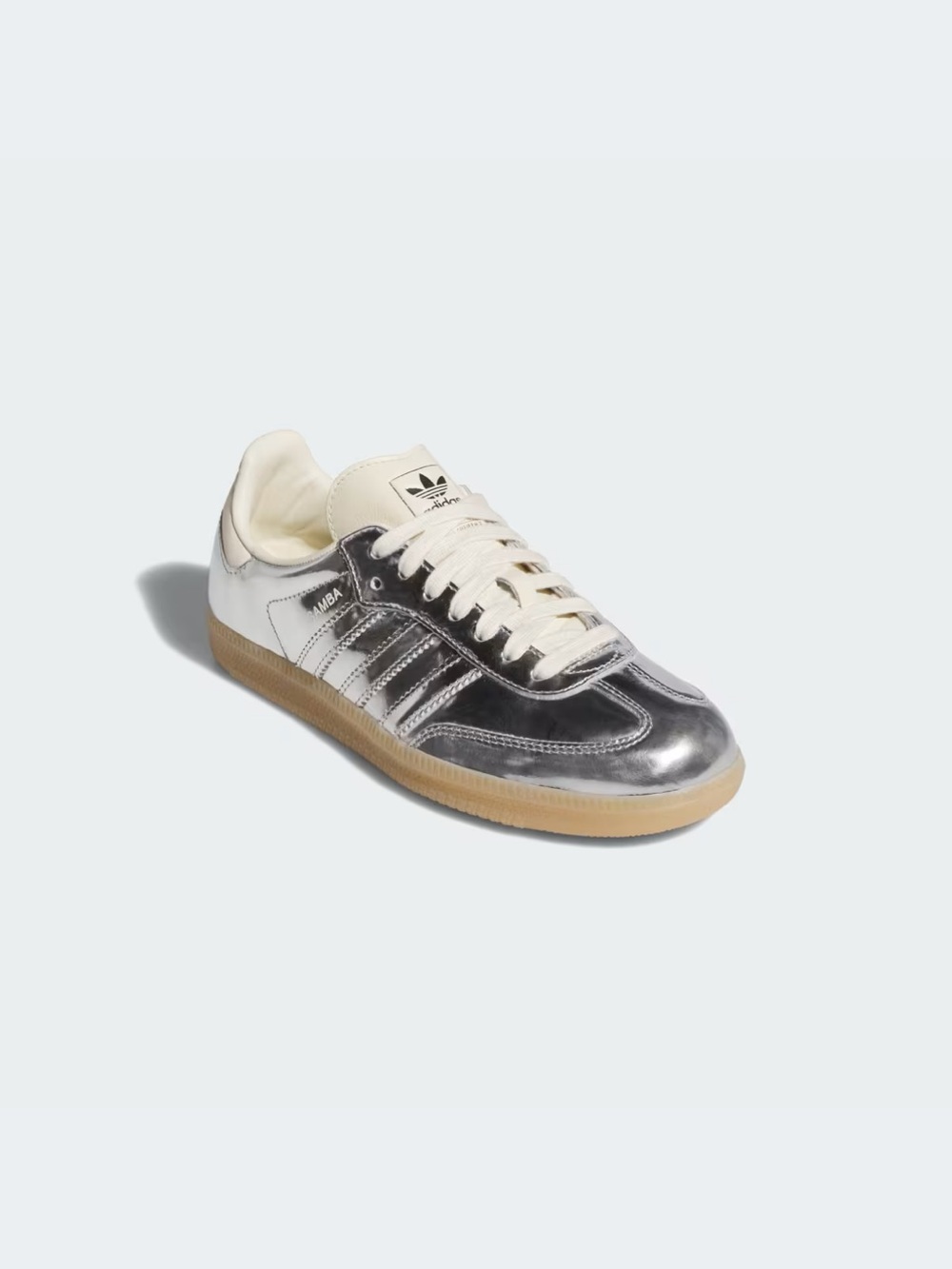 adidas Metallic silver Samba Low Sneakers